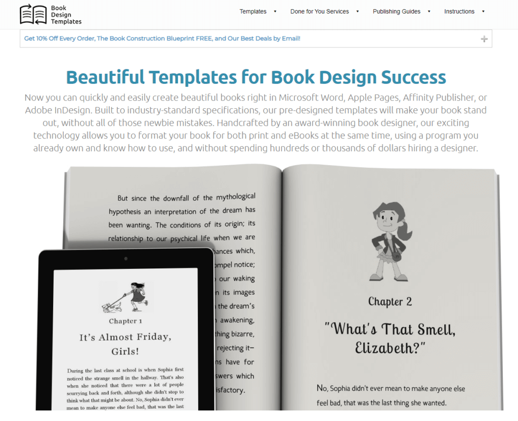 Book Design Templates Free and Paid Book Templates