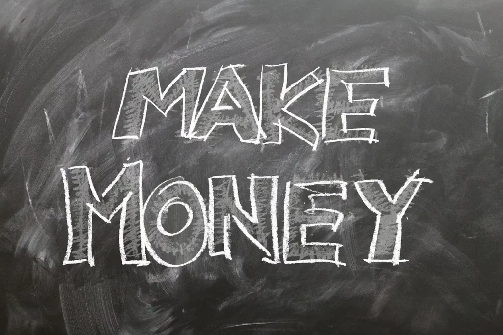 make money stated on a wall